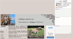 Desktop Screenshot of haflinger-pferd.com