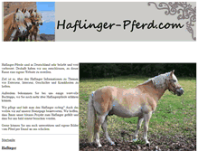 Tablet Screenshot of haflinger-pferd.com